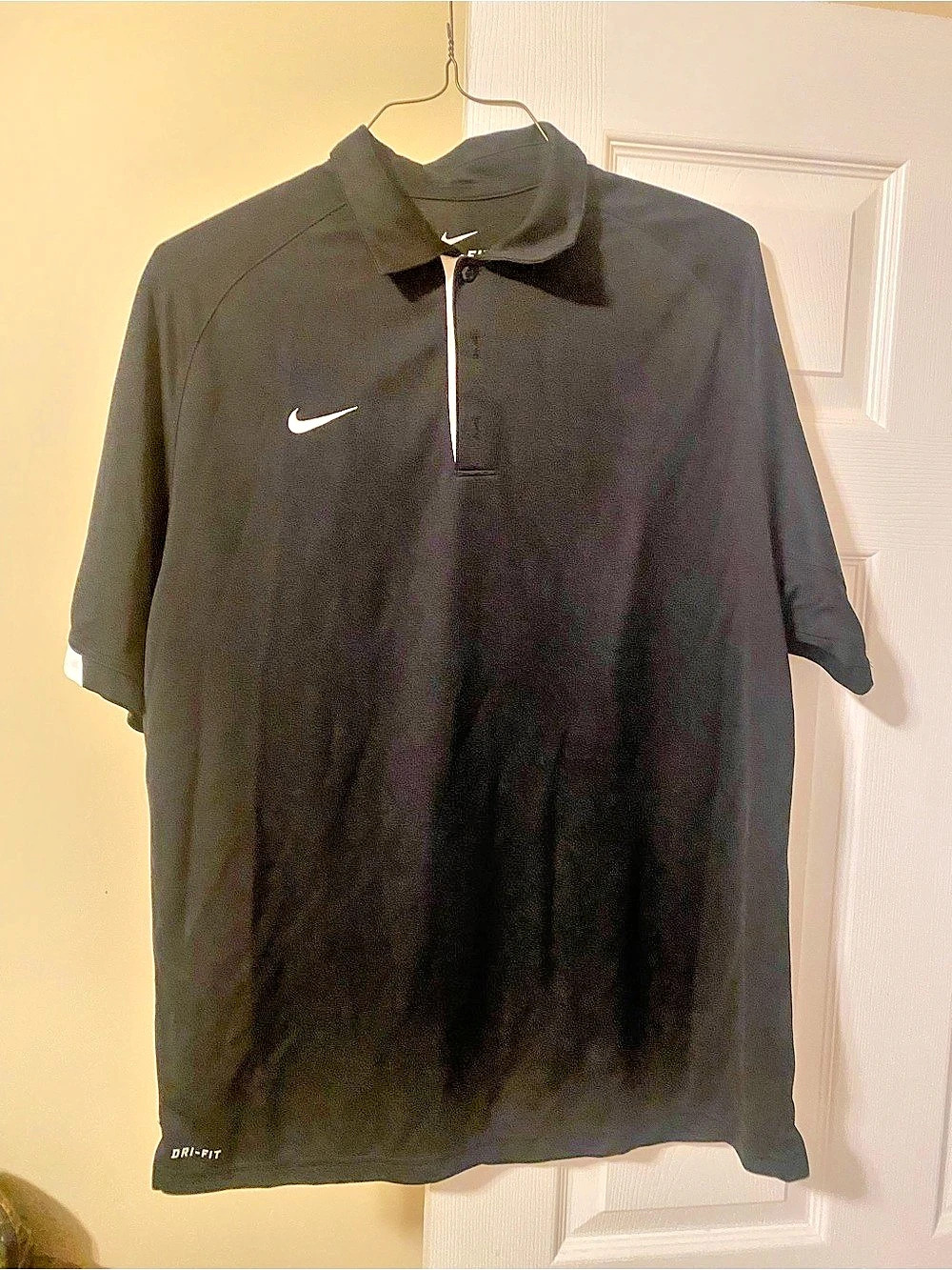 Nike Dri-FIT Polo Men's Black Polo Athletic Shirt